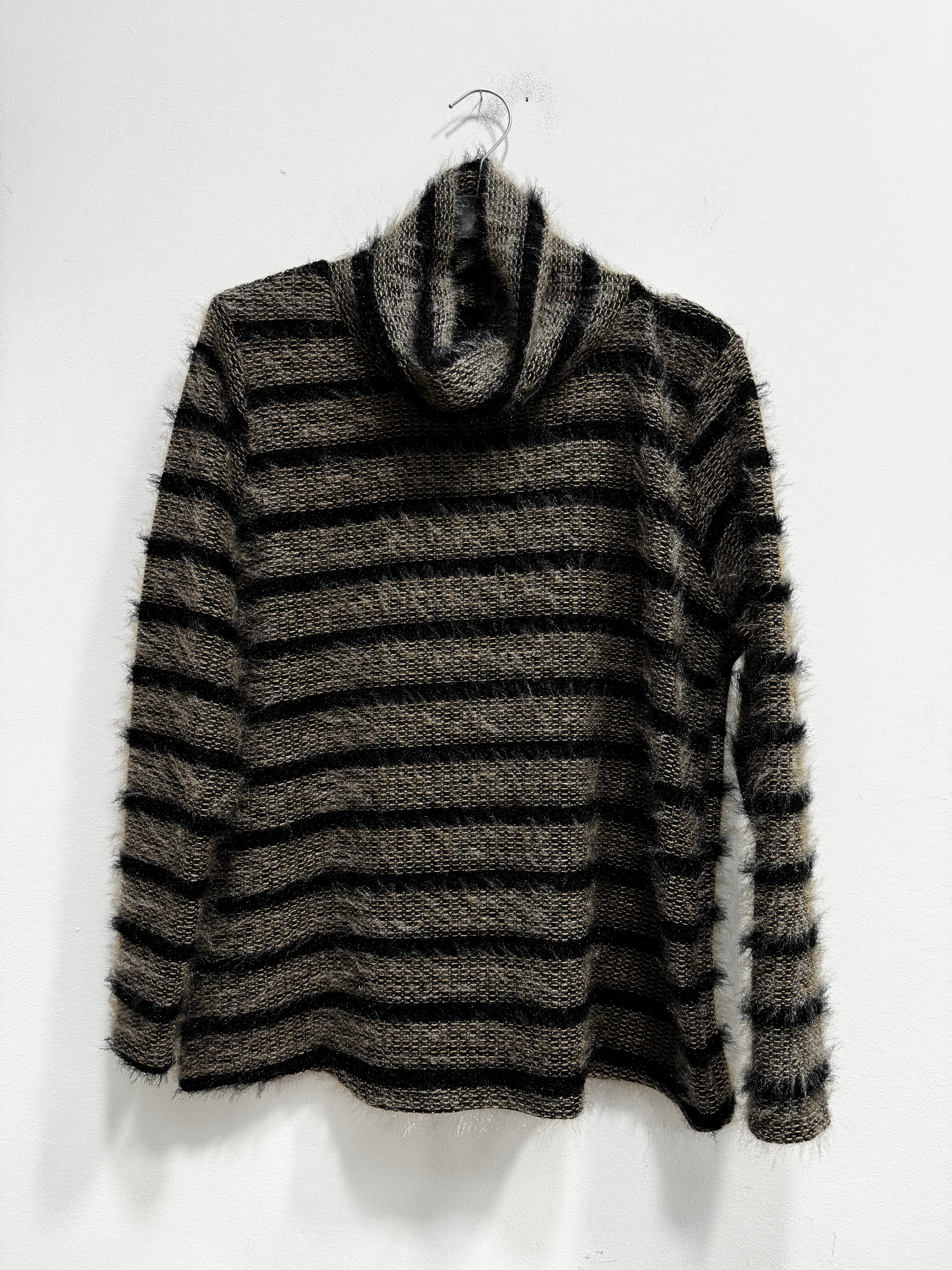 Dolcevita peluche righe
