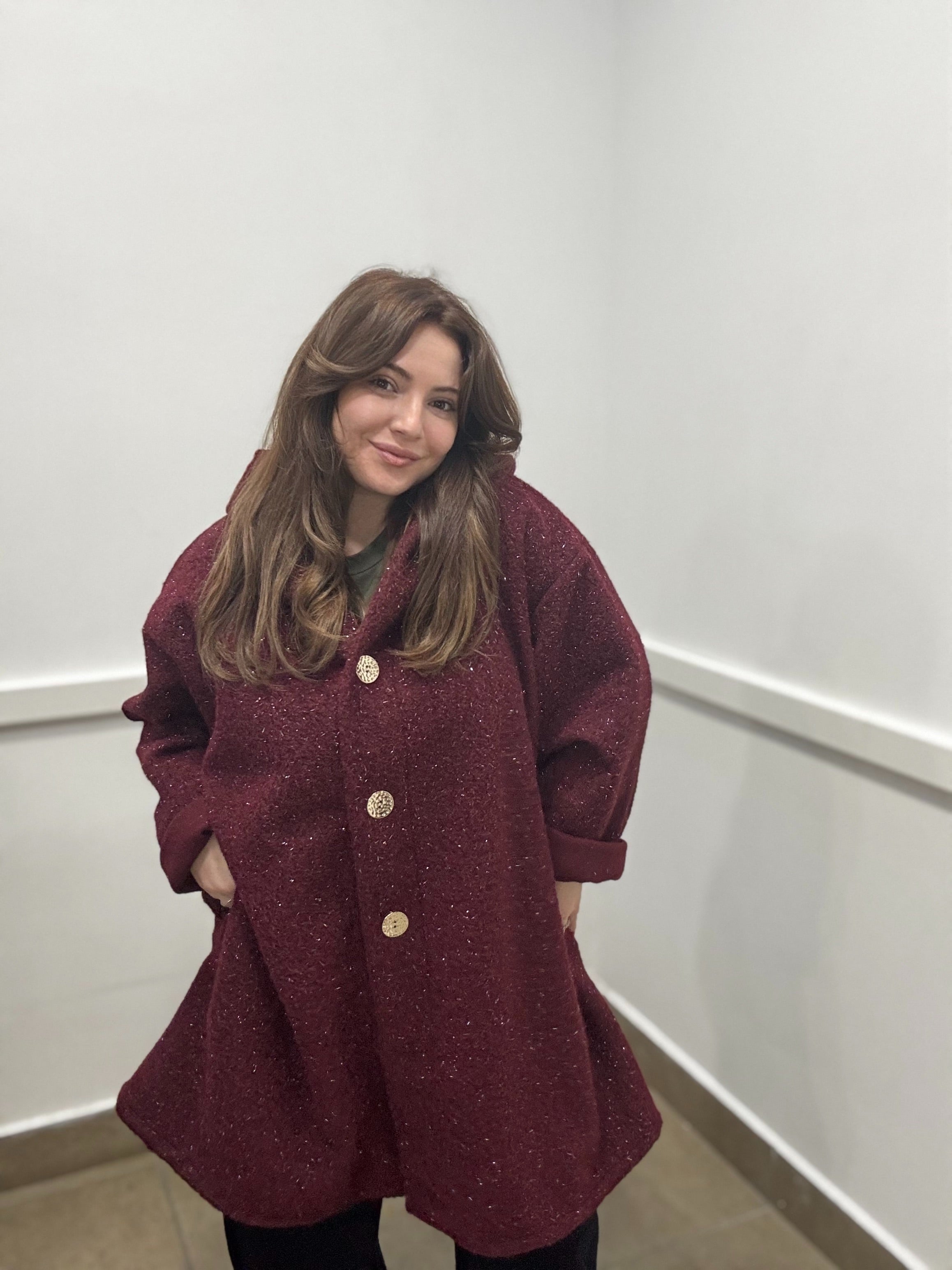 Cappotto lurex