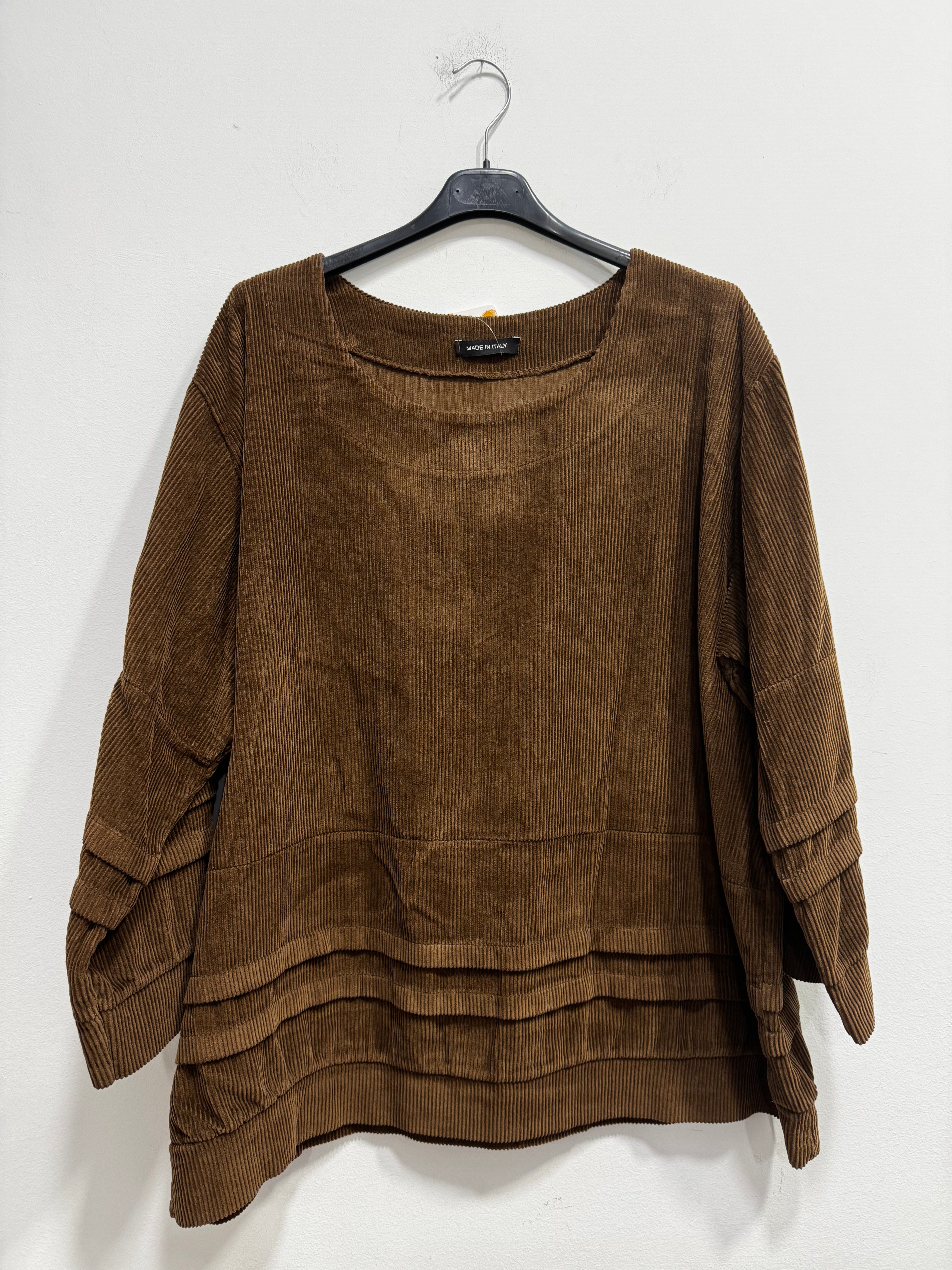 Blusa velluto di cotone