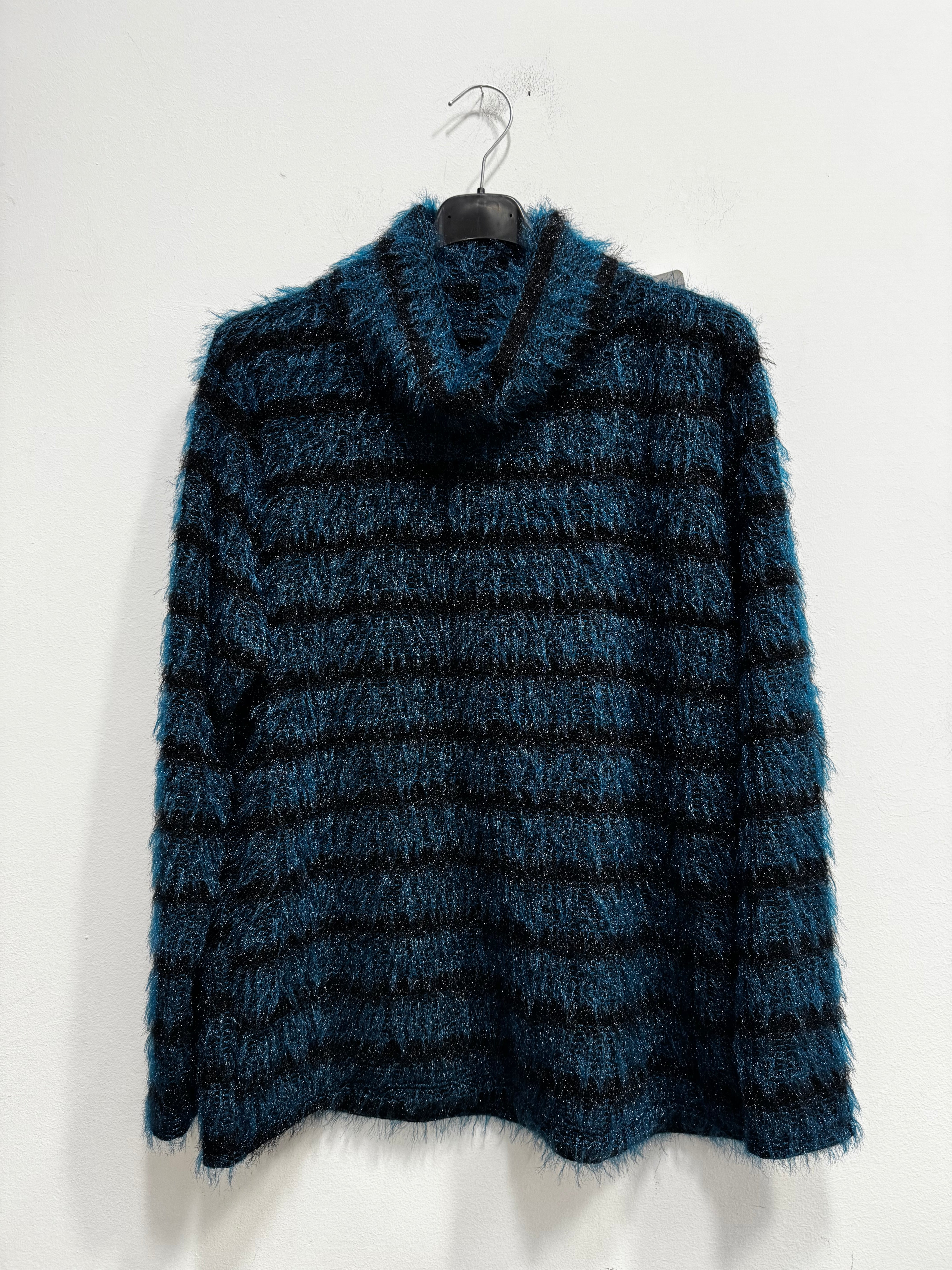 Dolcevita peluche righe