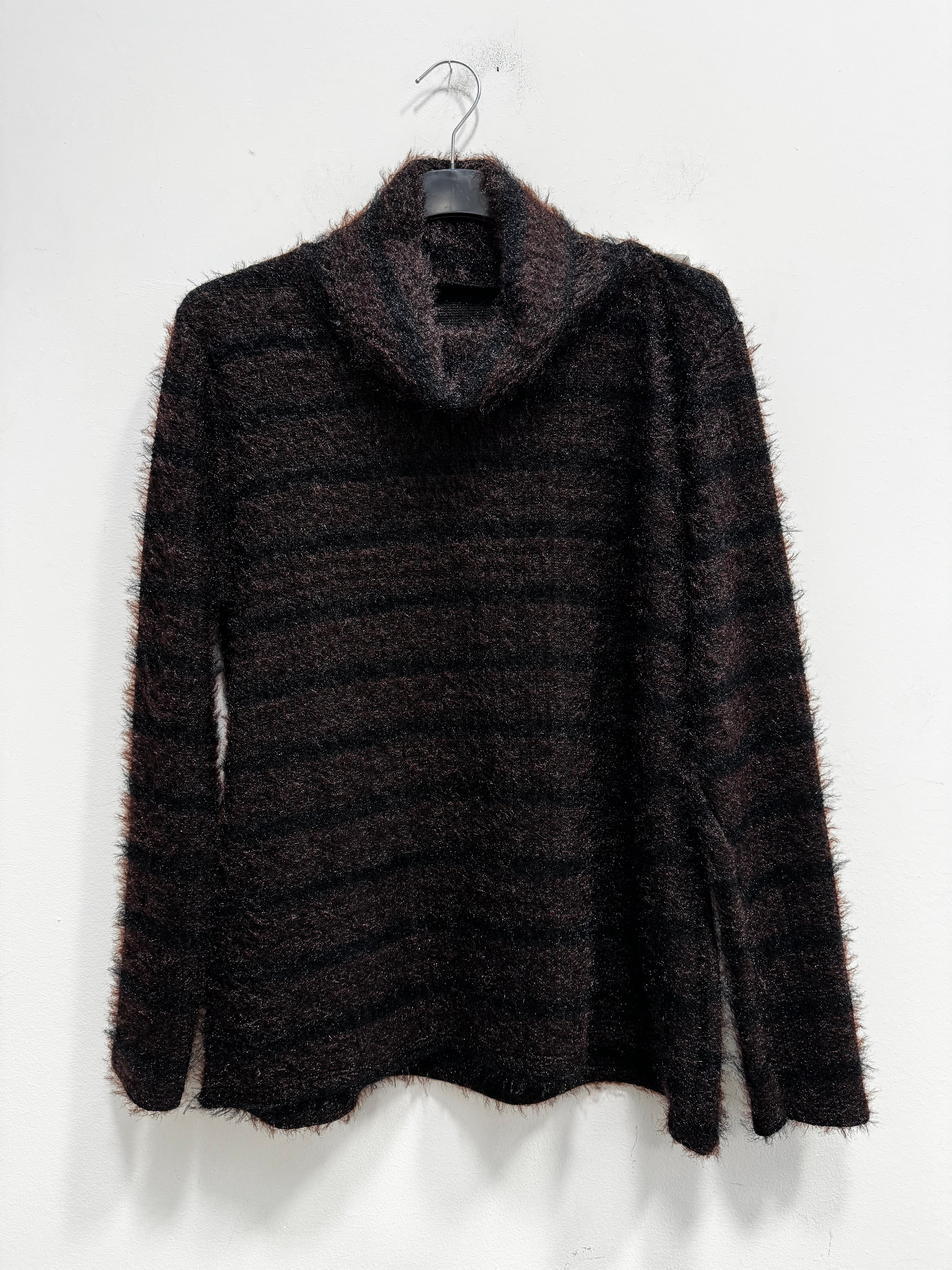 Dolcevita peluche righe
