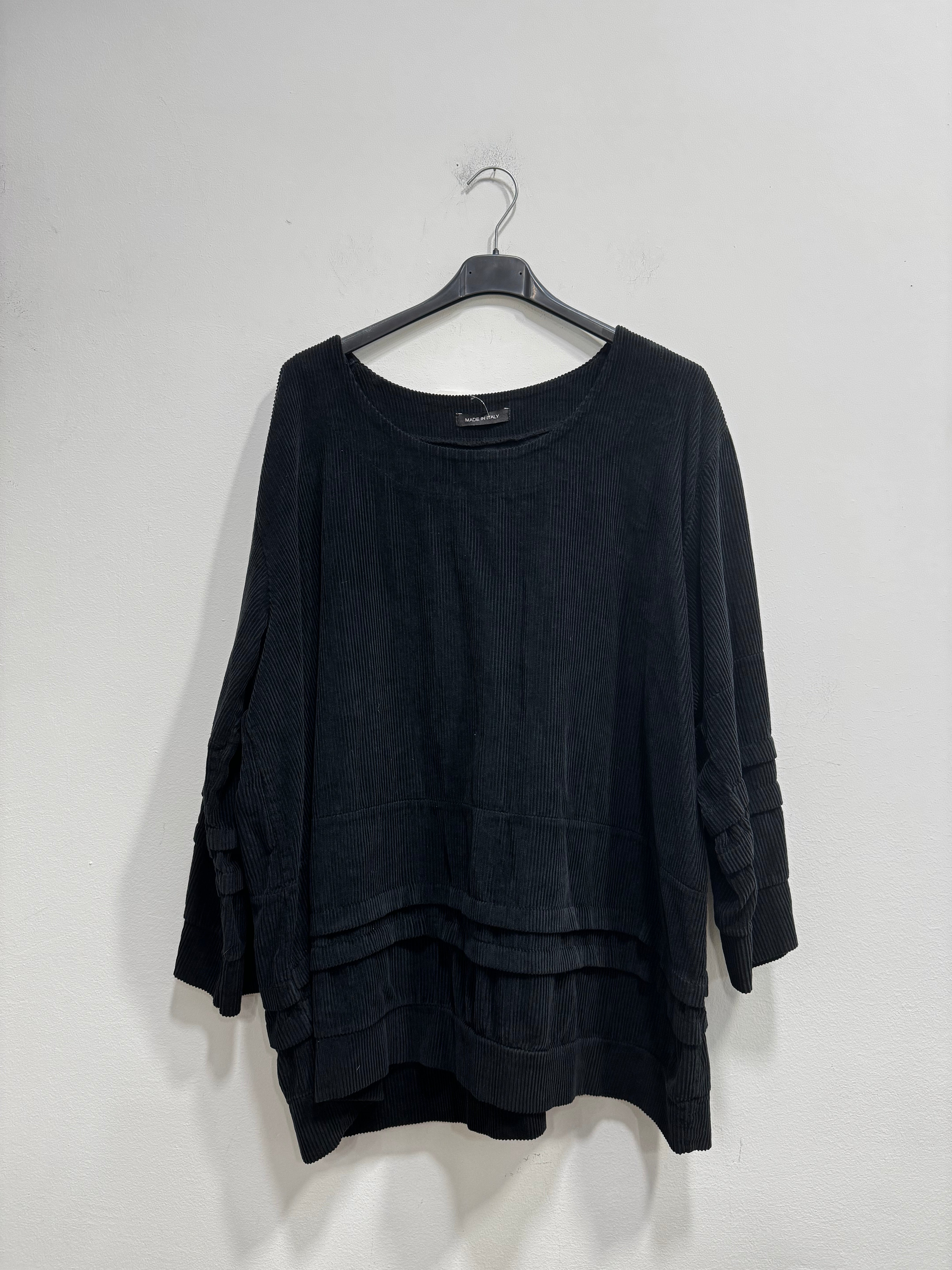 Blusa velluto di cotone