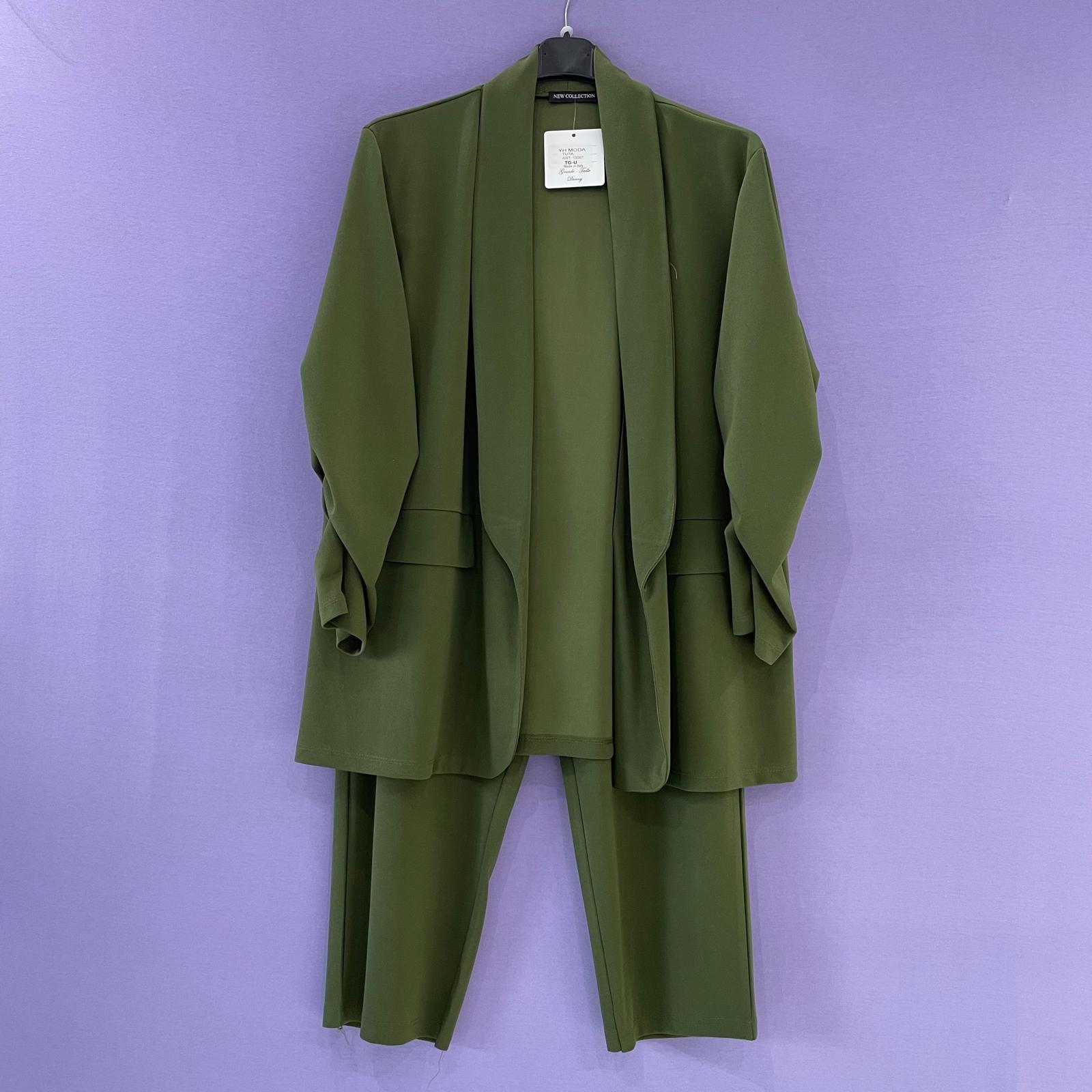 Completo tailleur arricciato