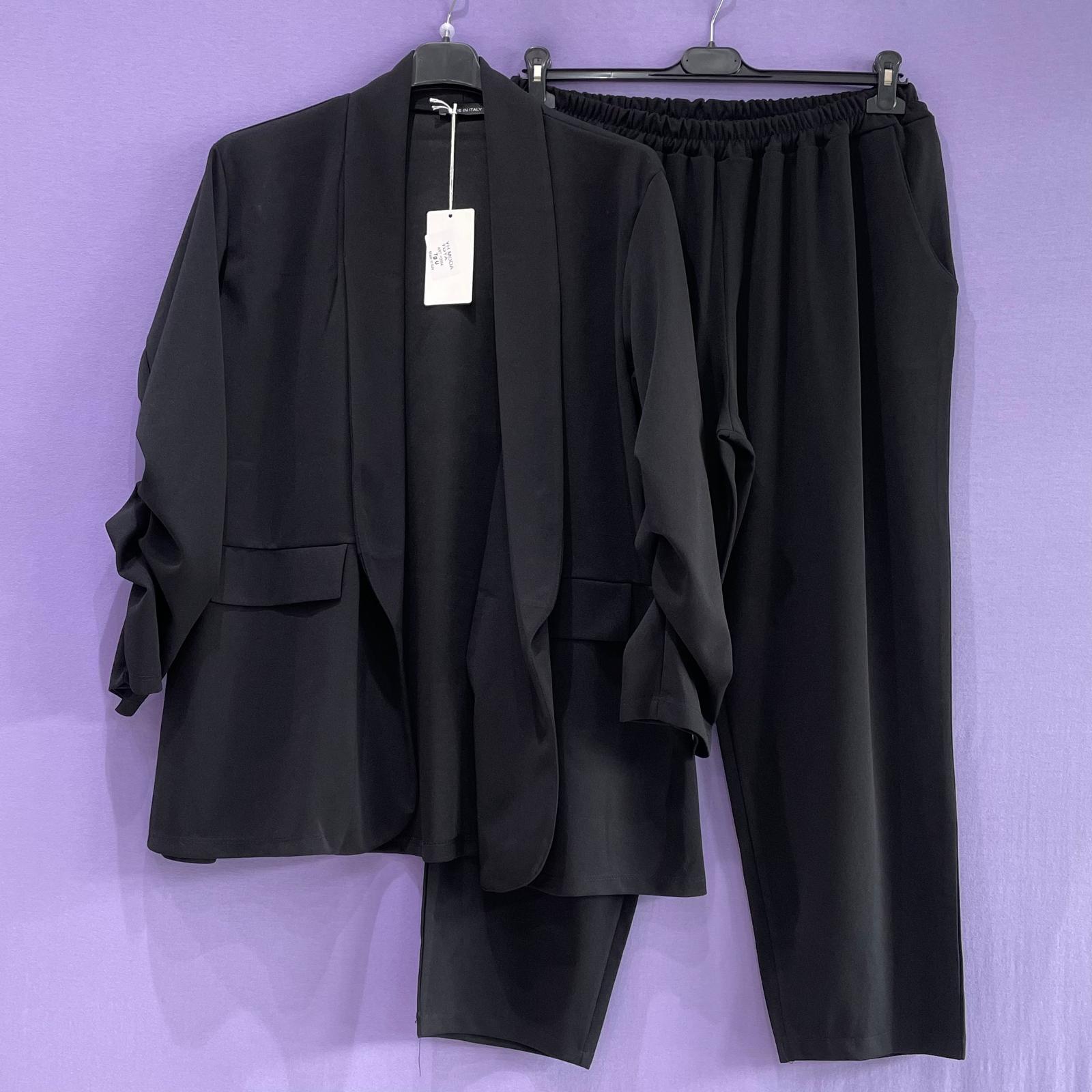 Completo tailleur arricciato