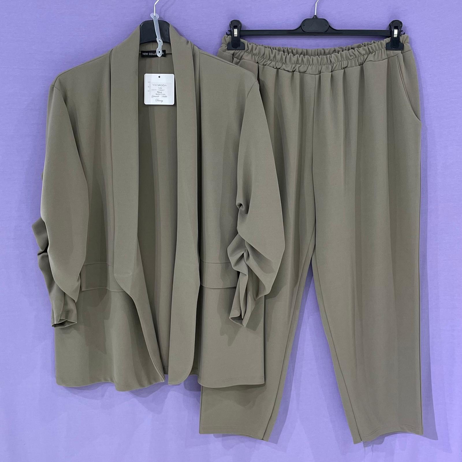 Completo tailleur arricciato