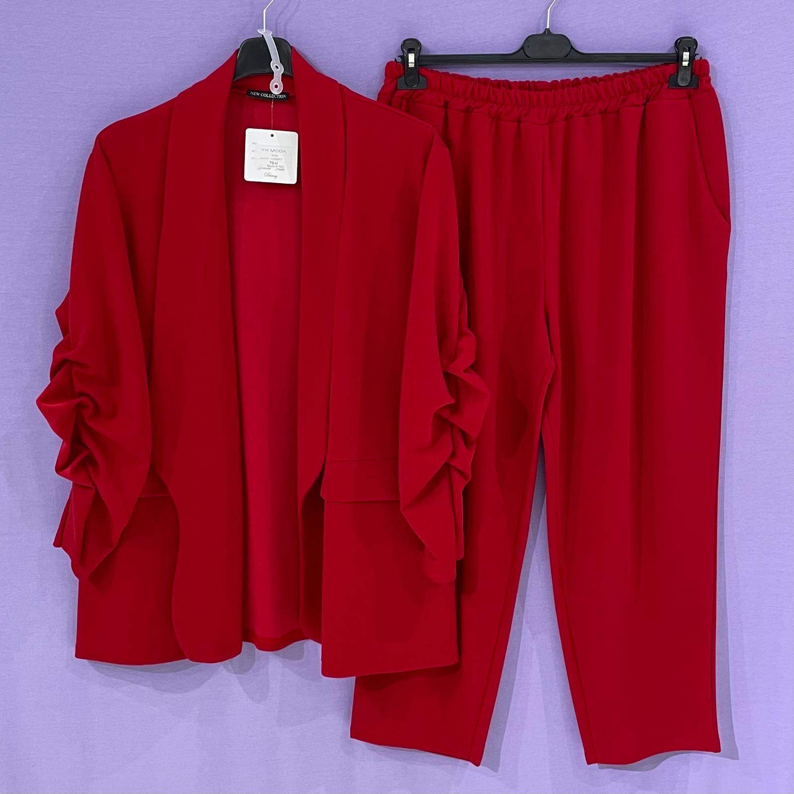 Completo tailleur arricciato