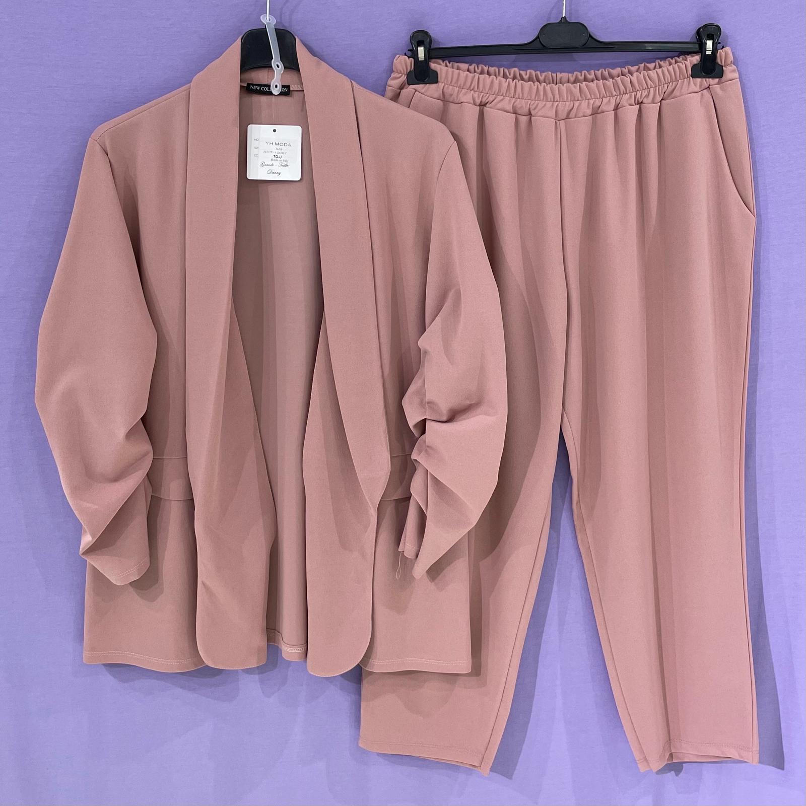 Completo tailleur arricciato