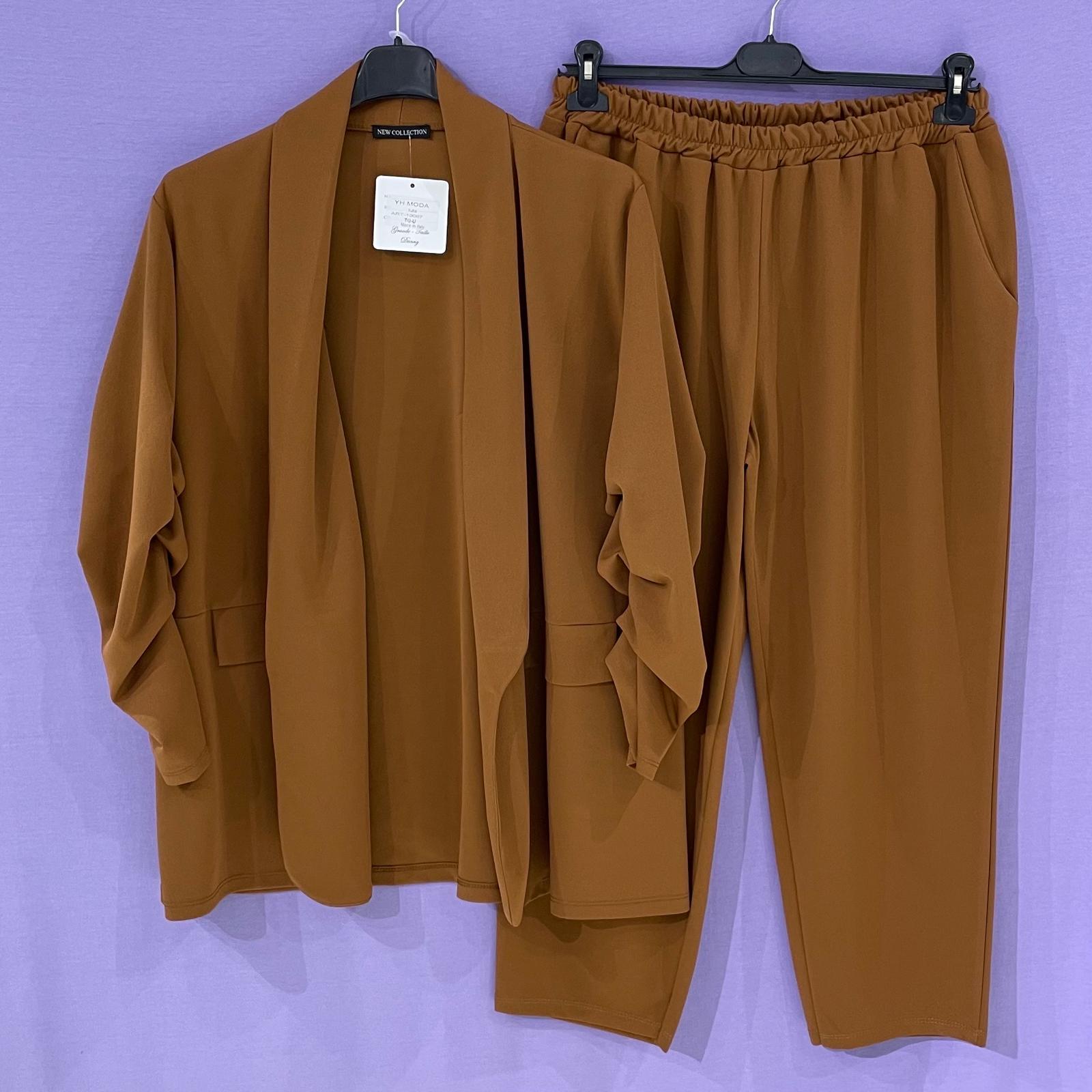 Completo tailleur arricciato