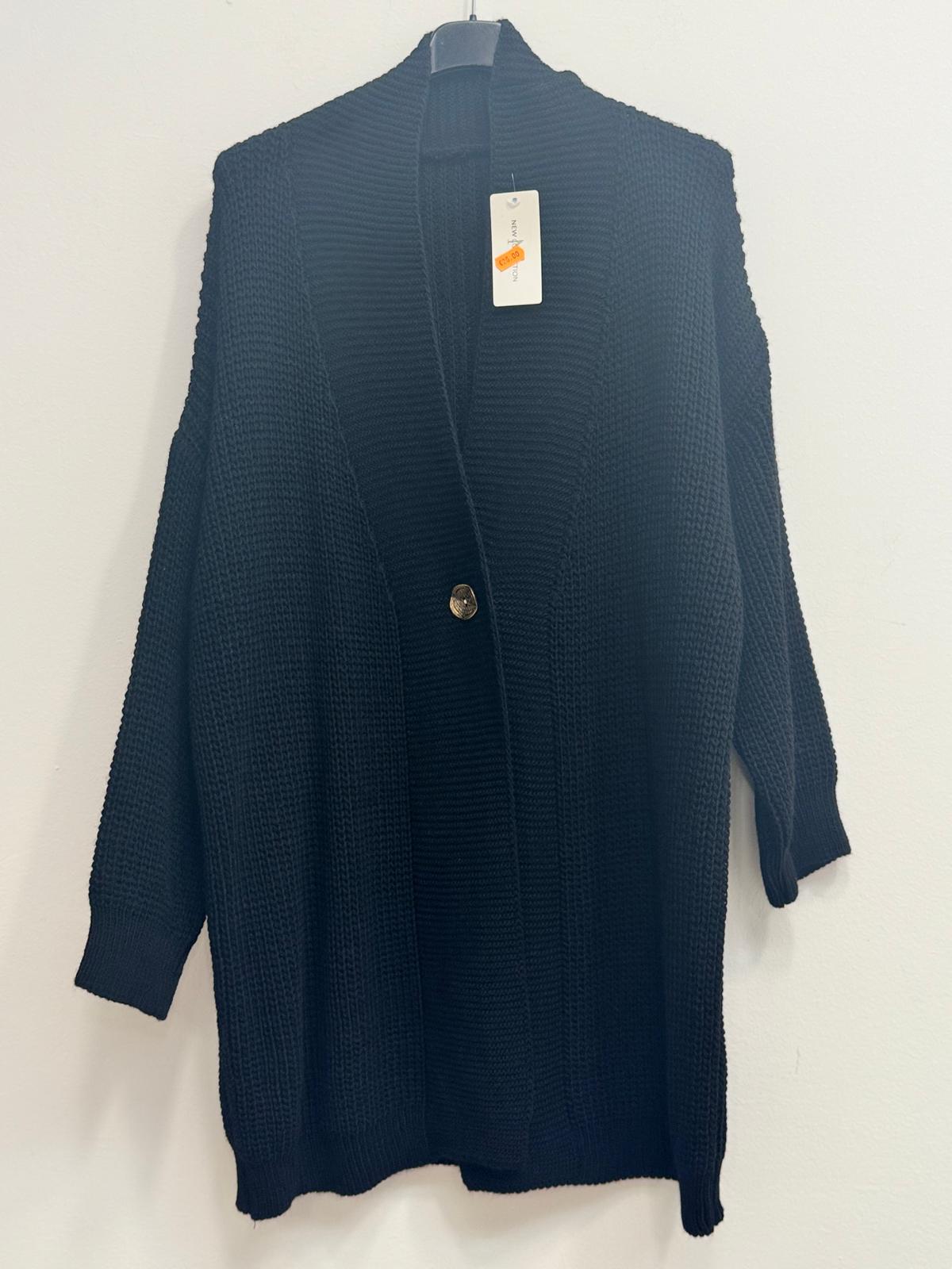 Cardigan bottone stile ottone