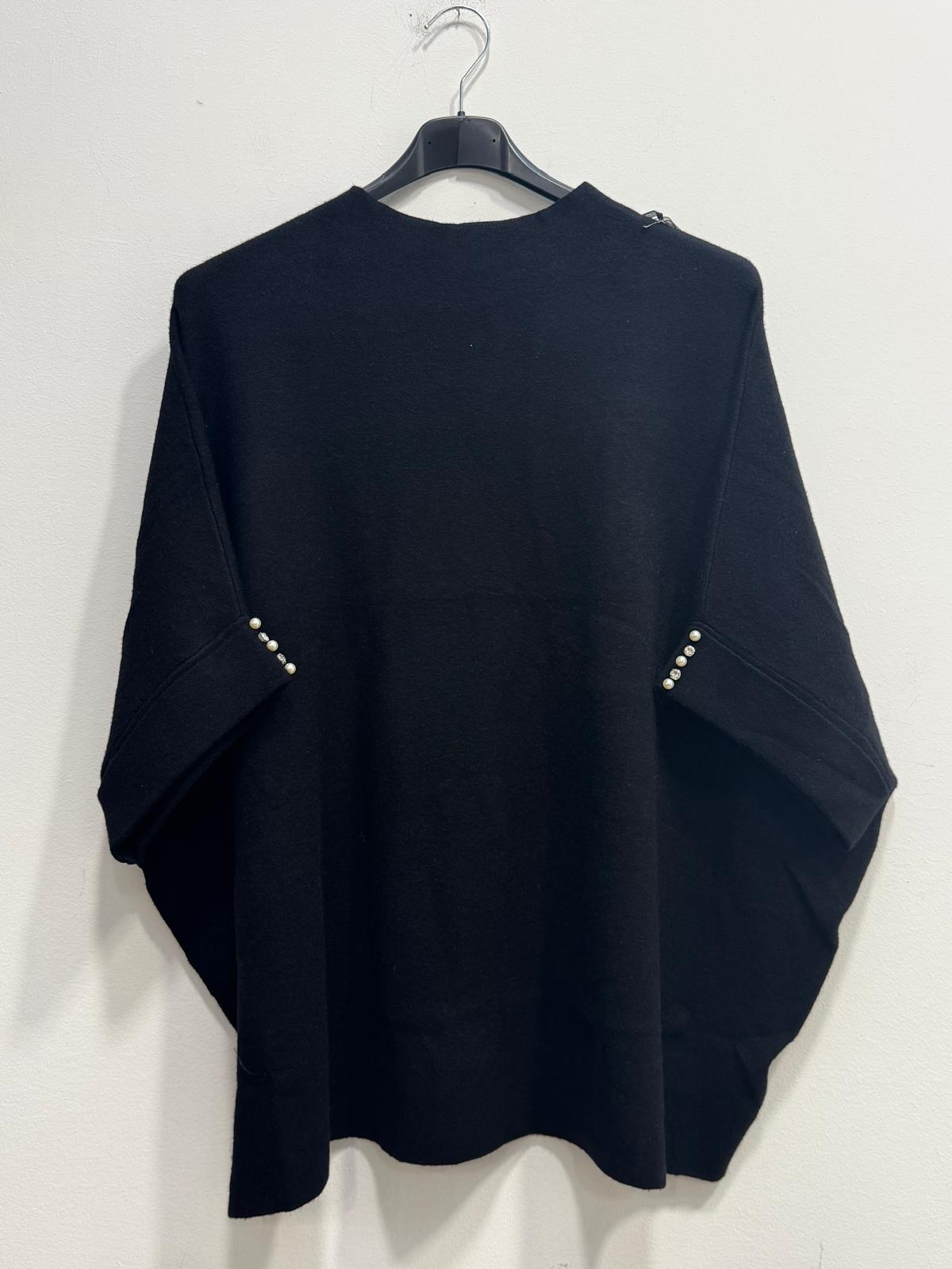 Maglione morbido in modal con perle