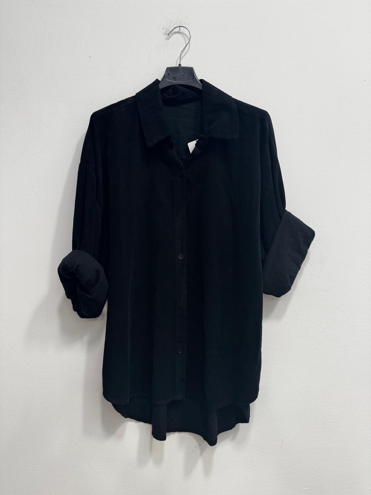 Camicia velluto di cotone costine