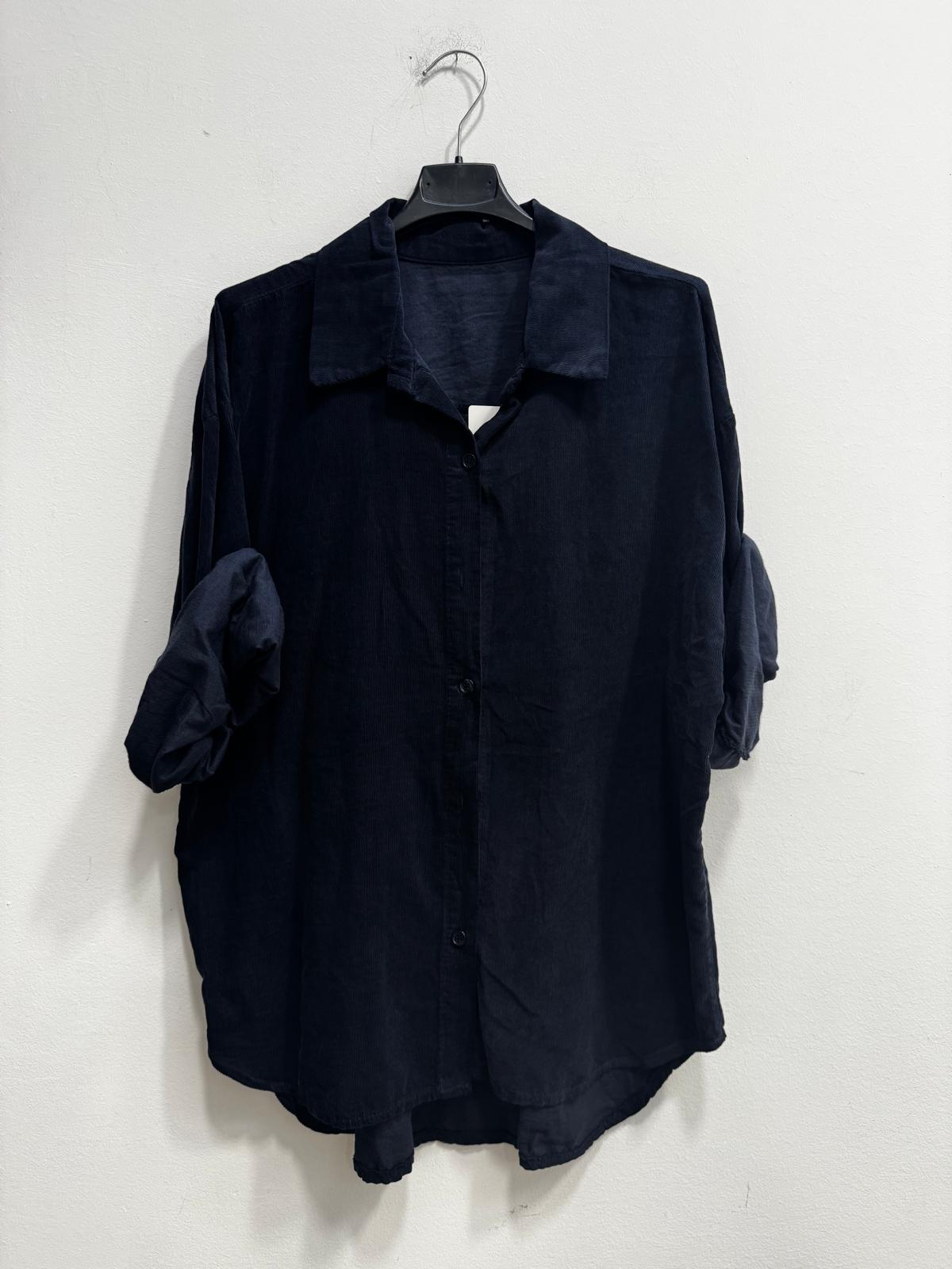 Camicia velluto di cotone costine