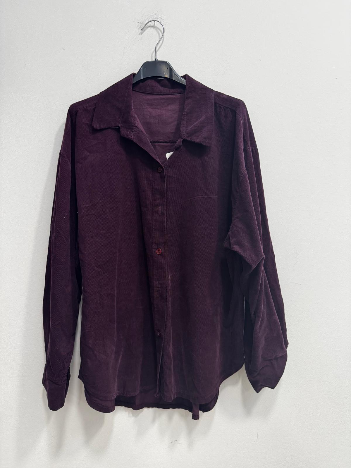 Camicia velluto di cotone costine
