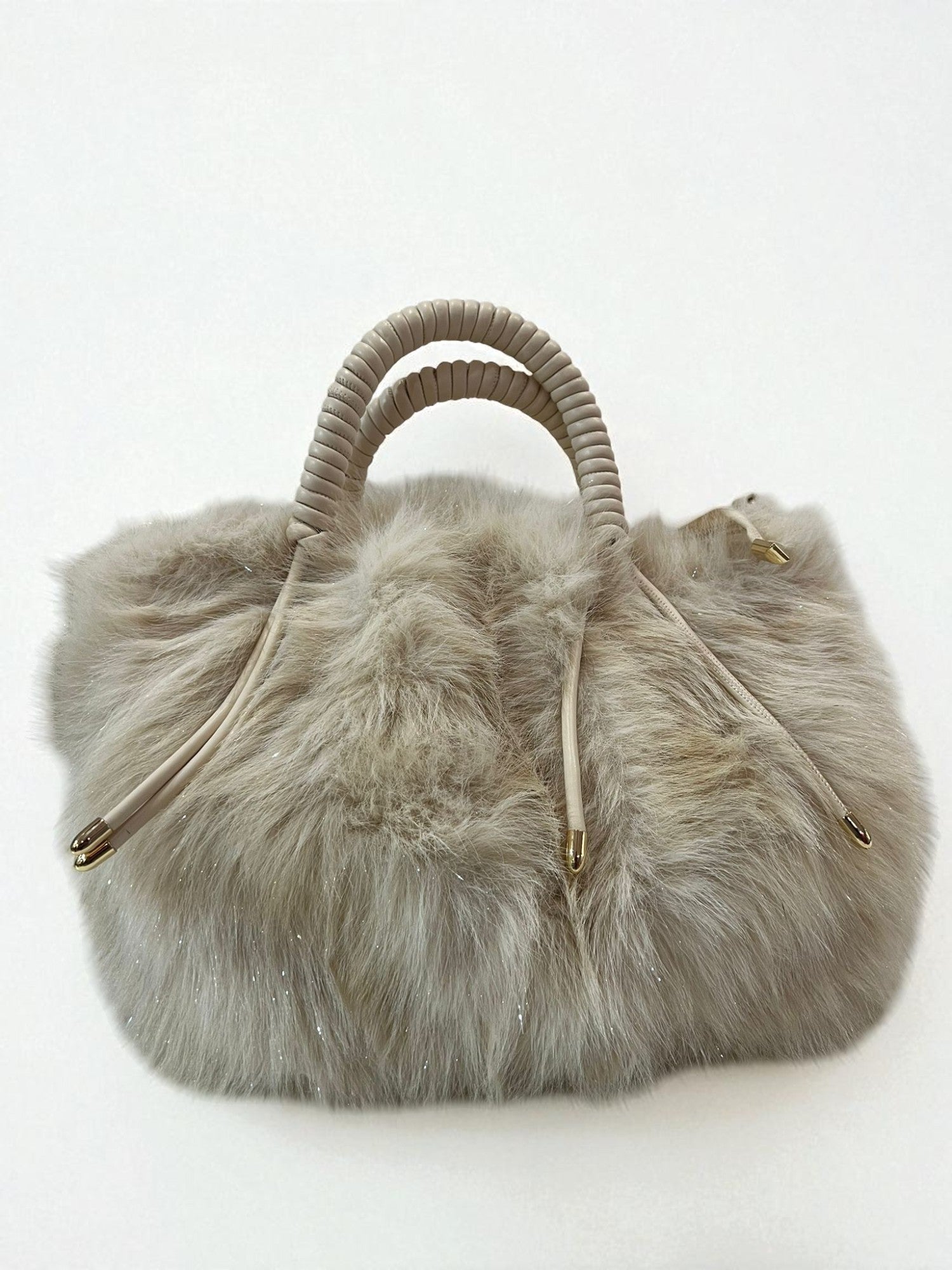 Borsa peluche strass