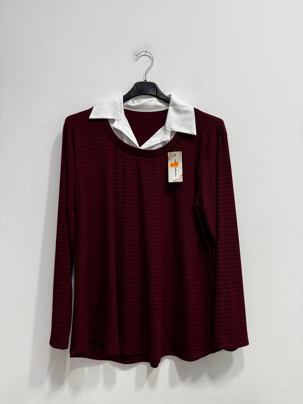 Polo camicia righe
