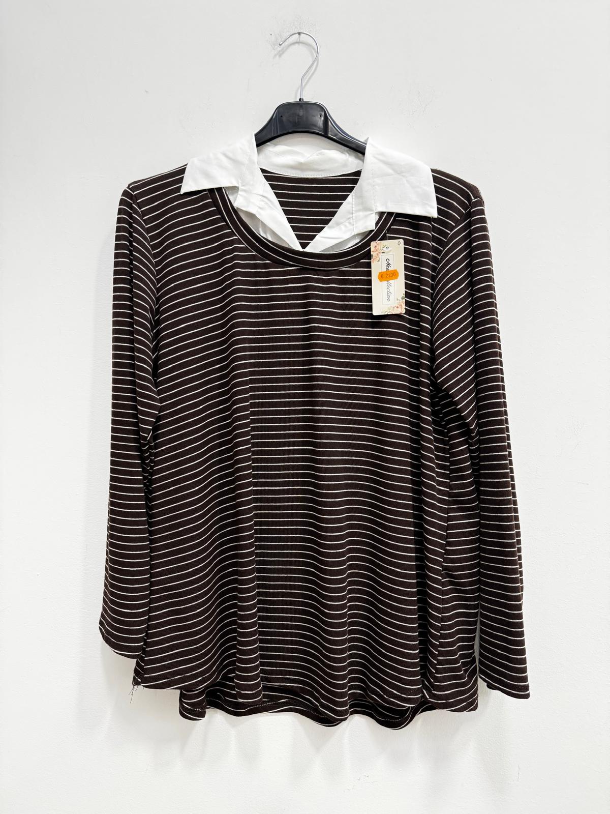 Polo camicia righe