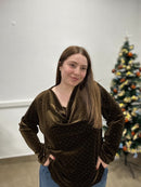 Blusa sciallata strass