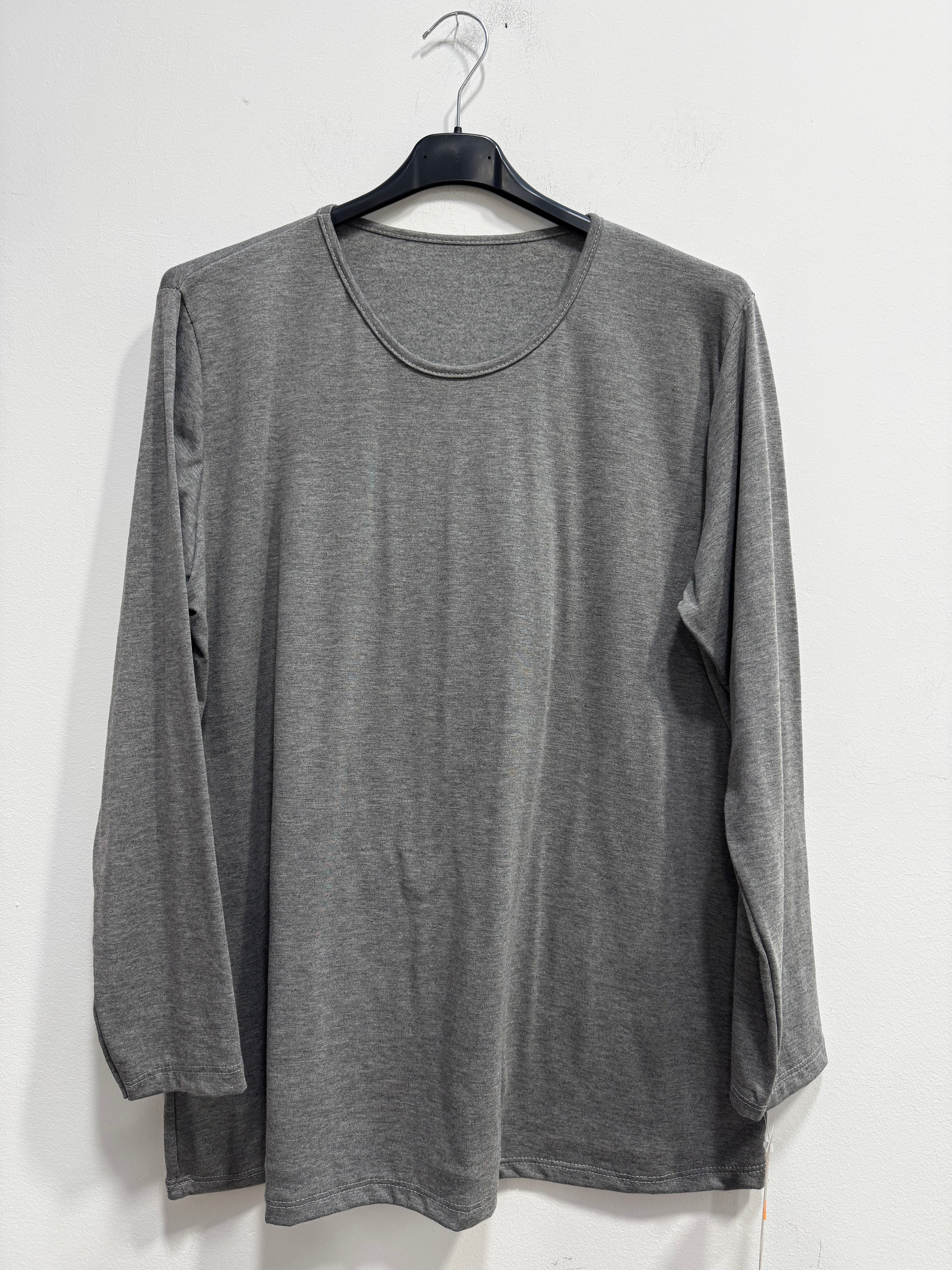 Blusa girocollo felpata