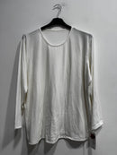 Blusa girocollo felpata