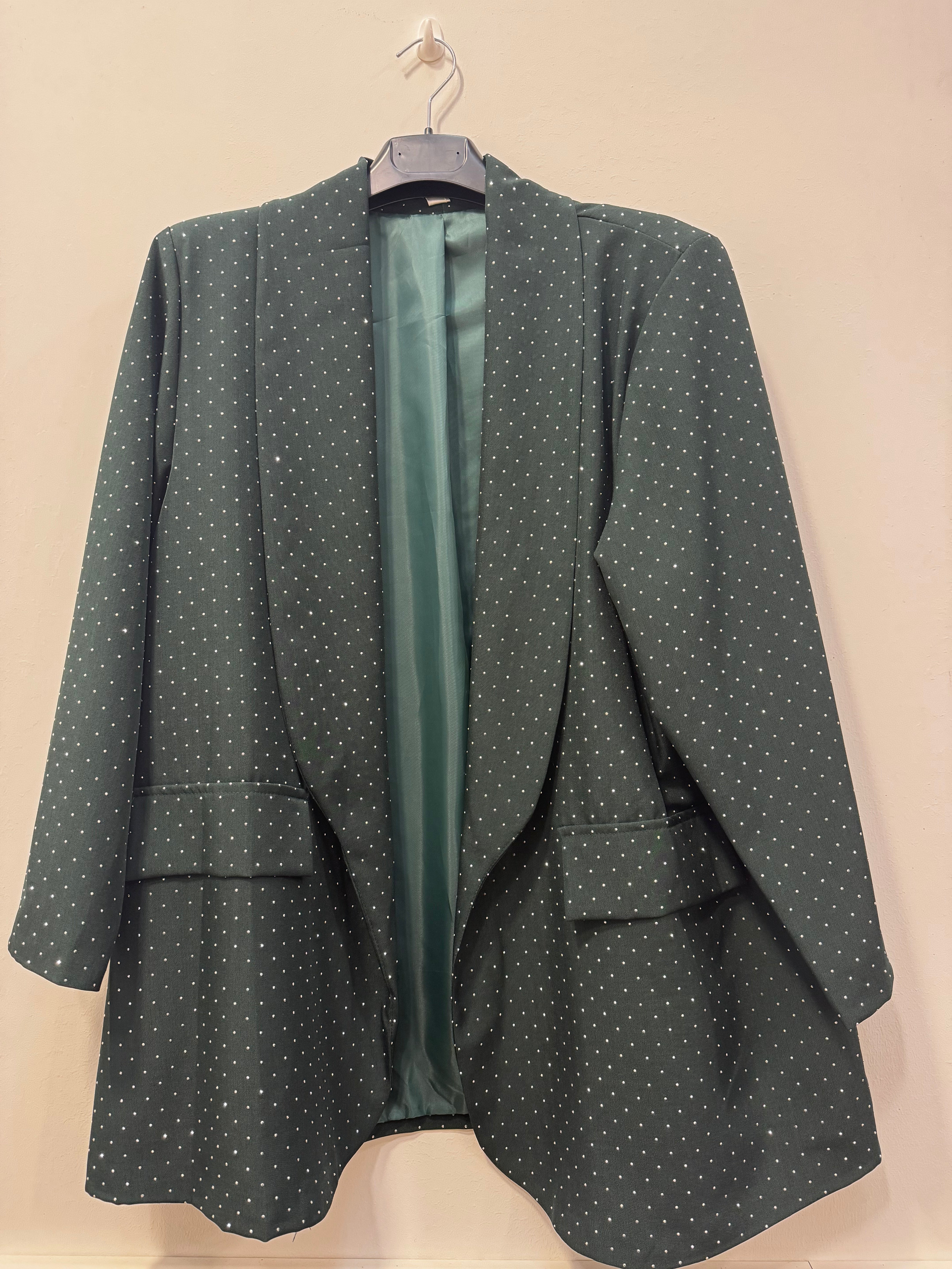 Giacca foderata strass