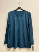 Blusa girocollo felpata