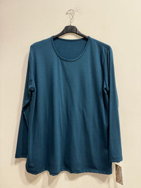 Blusa girocollo felpata
