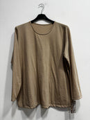 Blusa girocollo felpata
