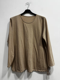 Blusa girocollo felpata
