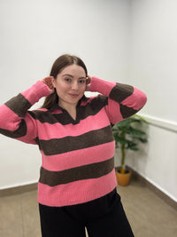 Polo maglione caramella