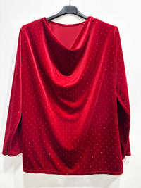Blusa sciallata strass
