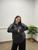 Camicia felpata pizzo