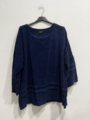 Blusa velluto di cotone