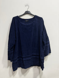 Blusa velluto di cotone
