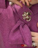 Blusa pile quadrifoglio