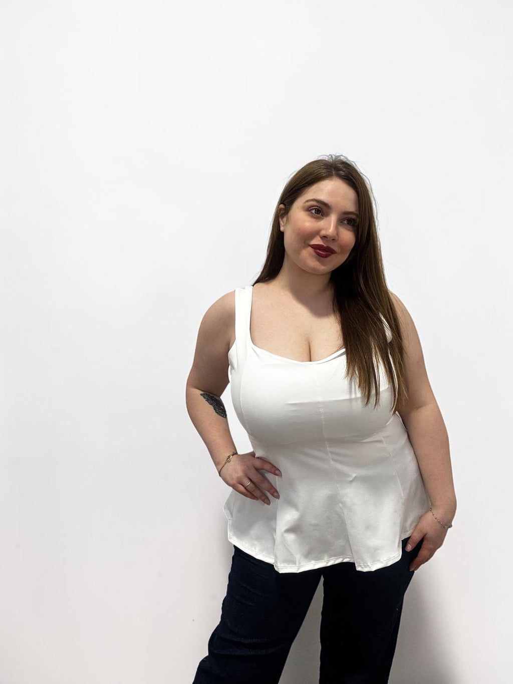 Top Peplum a Fascia