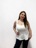 Top Peplum a Fascia