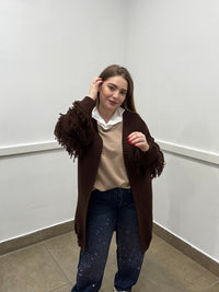 Cardigan frange
