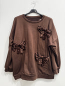 Felpa fiocchi paillettes