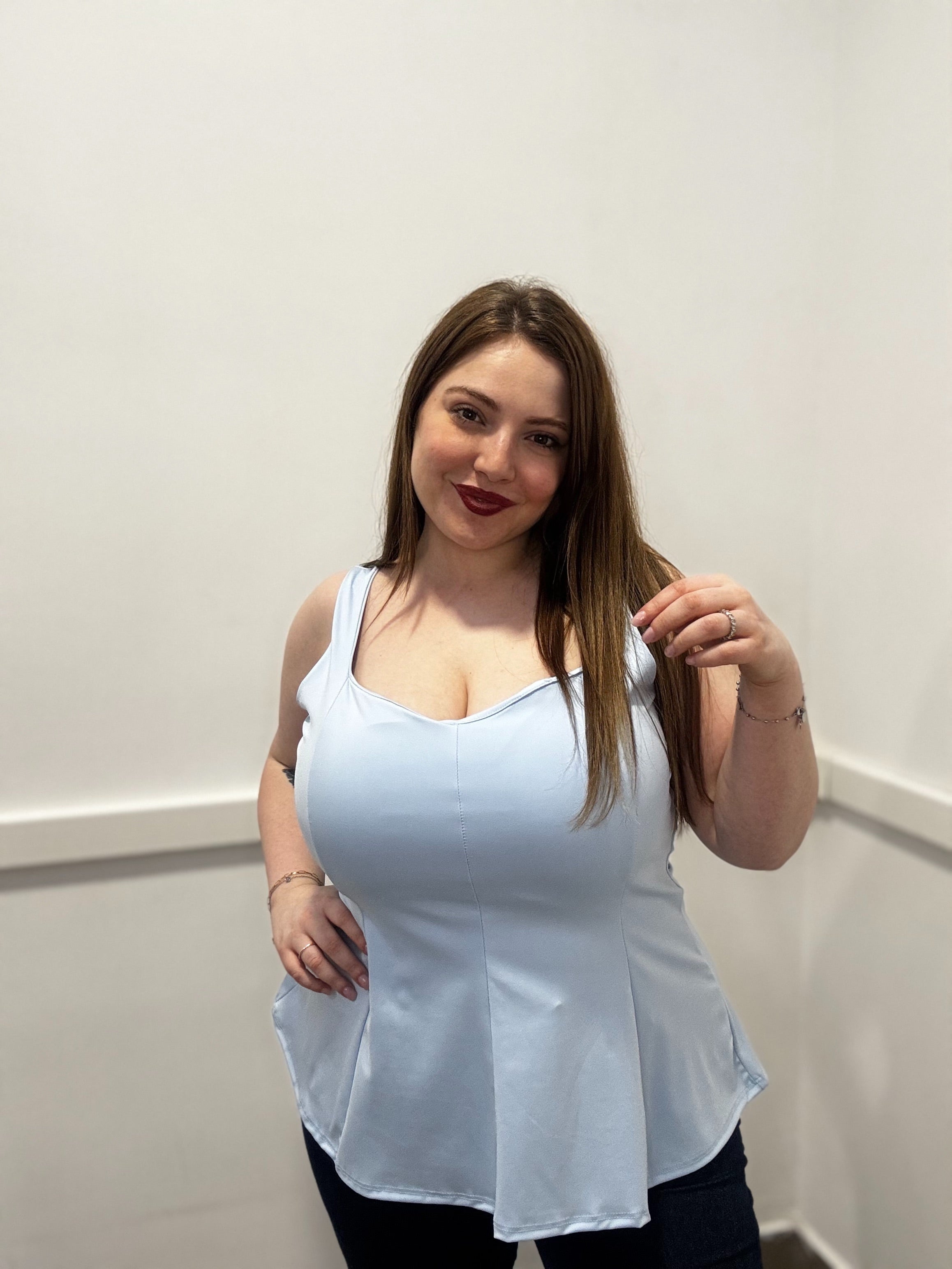 Top Peplum a Fascia