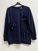 Felpa fiocchi paillettes
