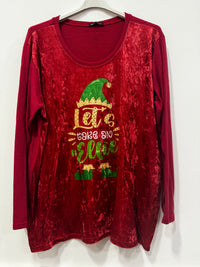 Blusa ciniglia Natale