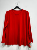 Blusa girocollo felpata