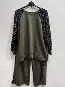 Tuta paillettes elegant