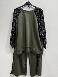 Tuta paillettes elegant