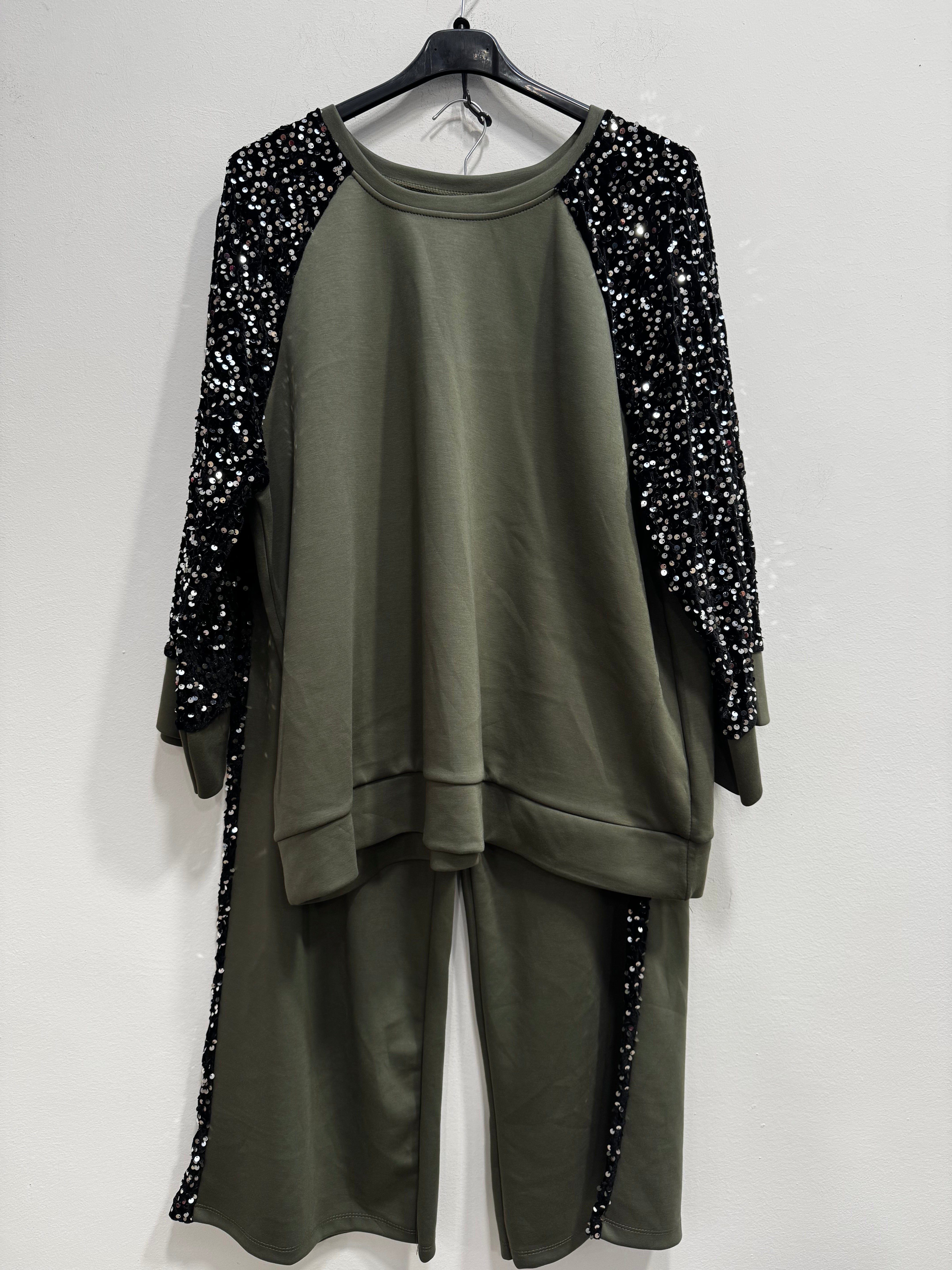 Tuta paillettes elegant