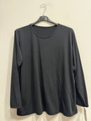 Blusa girocollo felpata