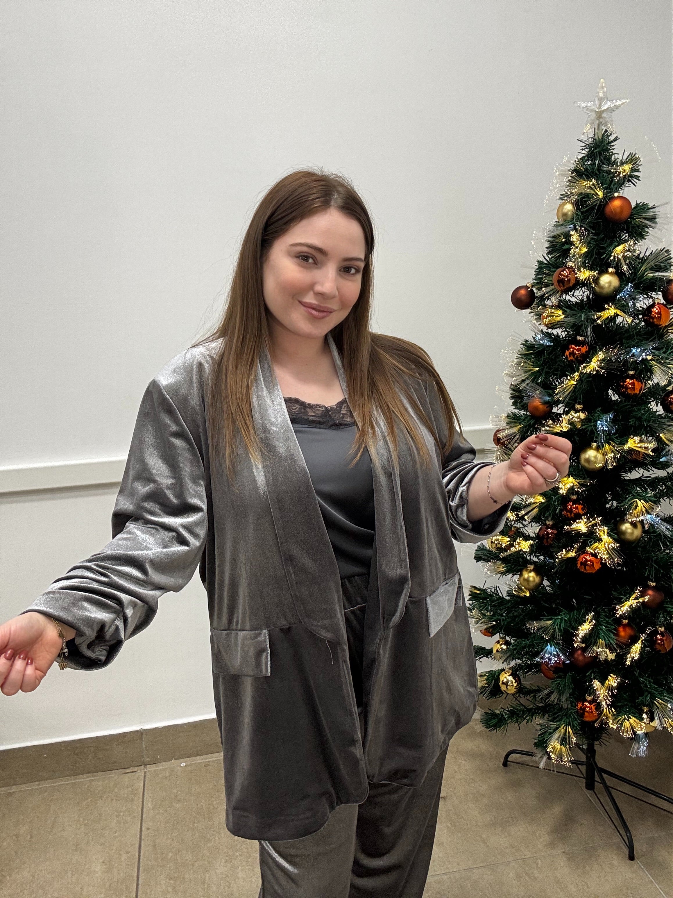 Tailleur ciniglia laminato