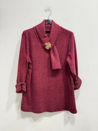 Blusa pile quadrifoglio