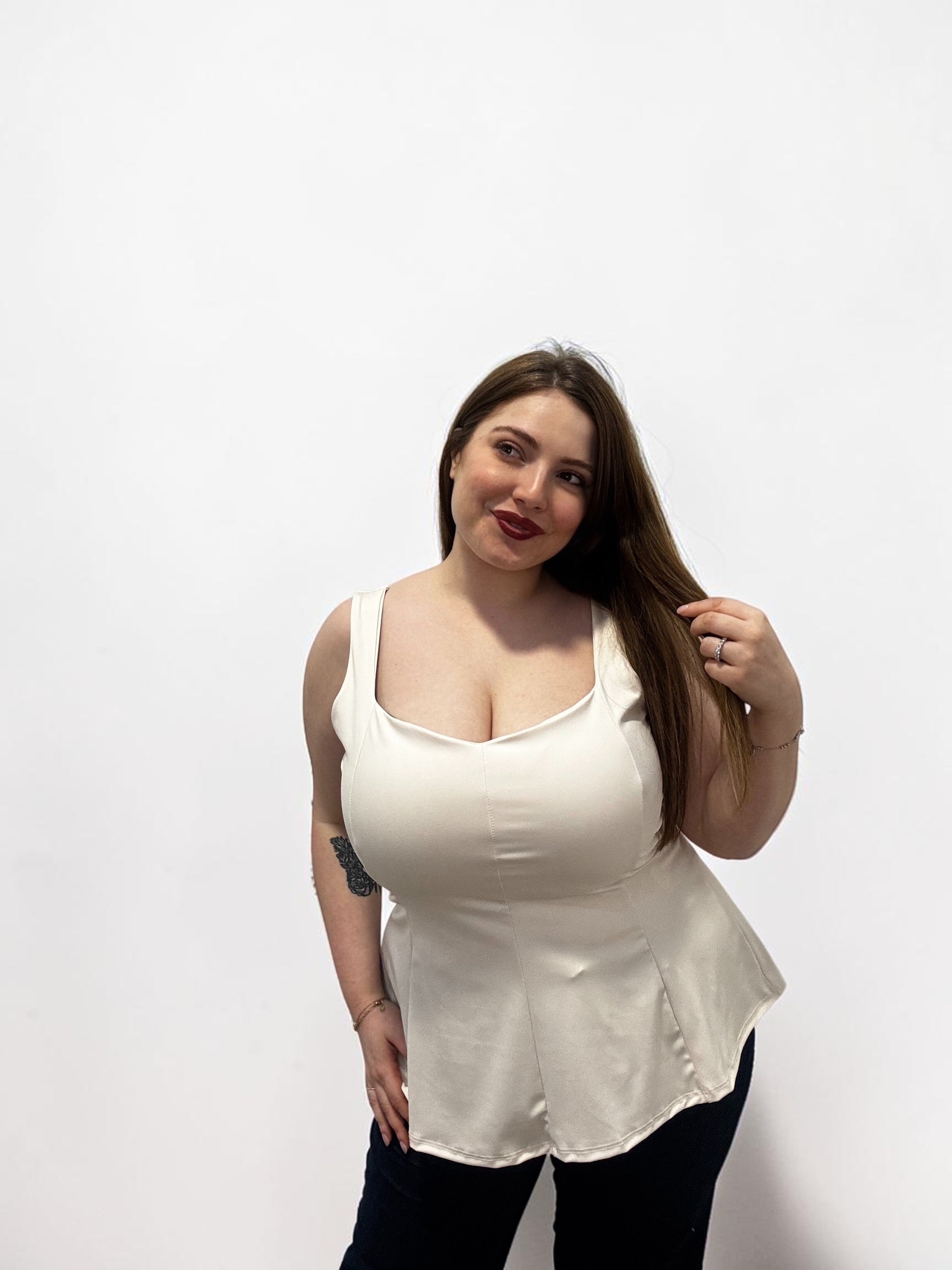 Top Peplum a Fascia