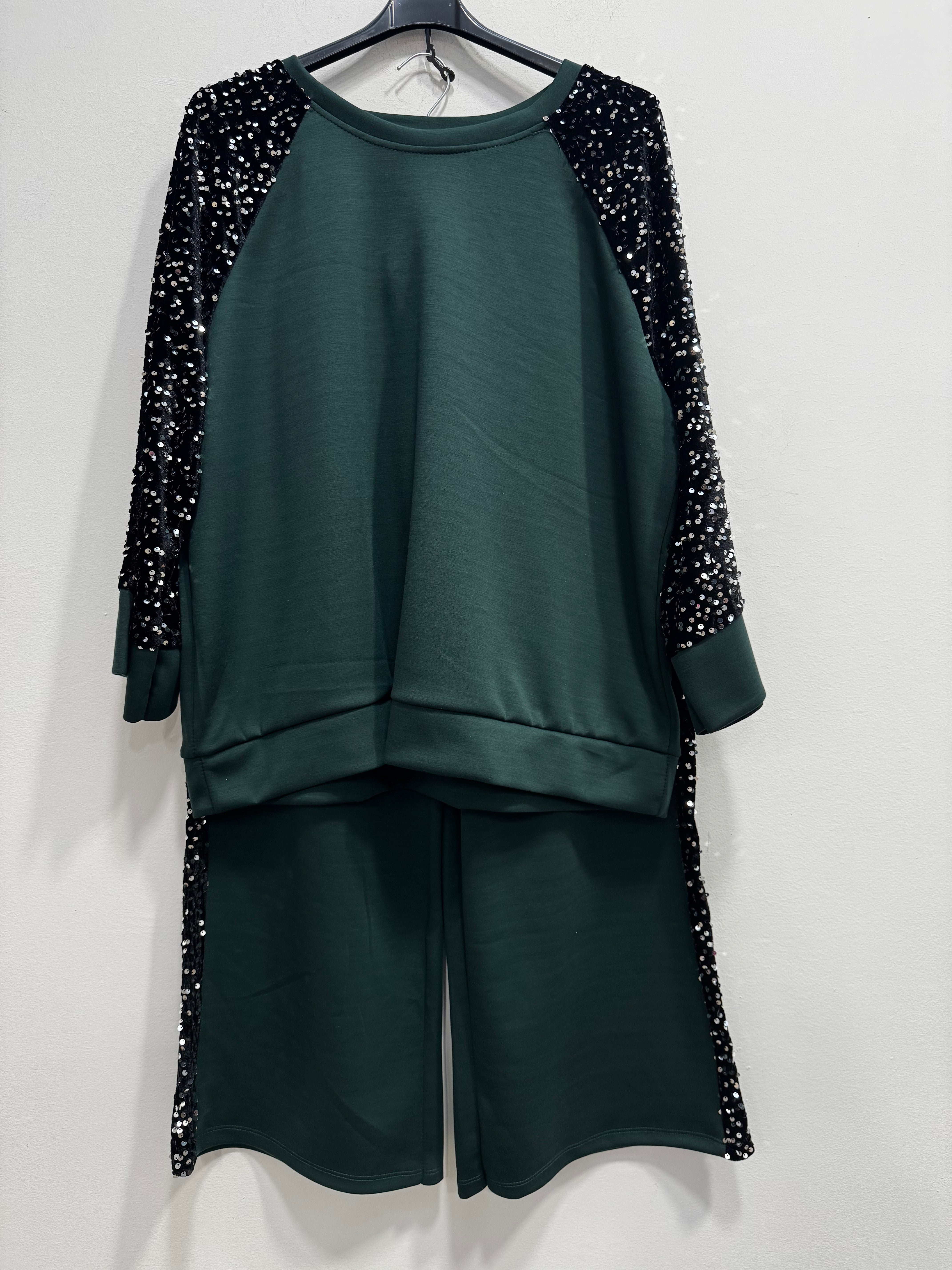 Tuta paillettes elegant